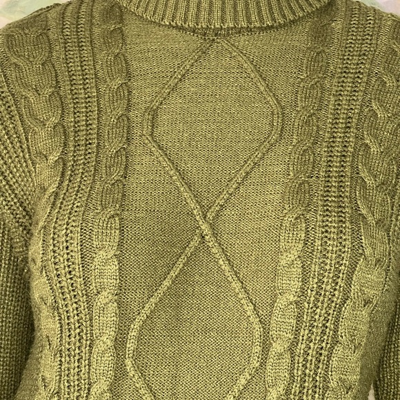 For G and PL Women Cable Knit Turtleneck Sweater Dress Sz M - Picture 3 of 7